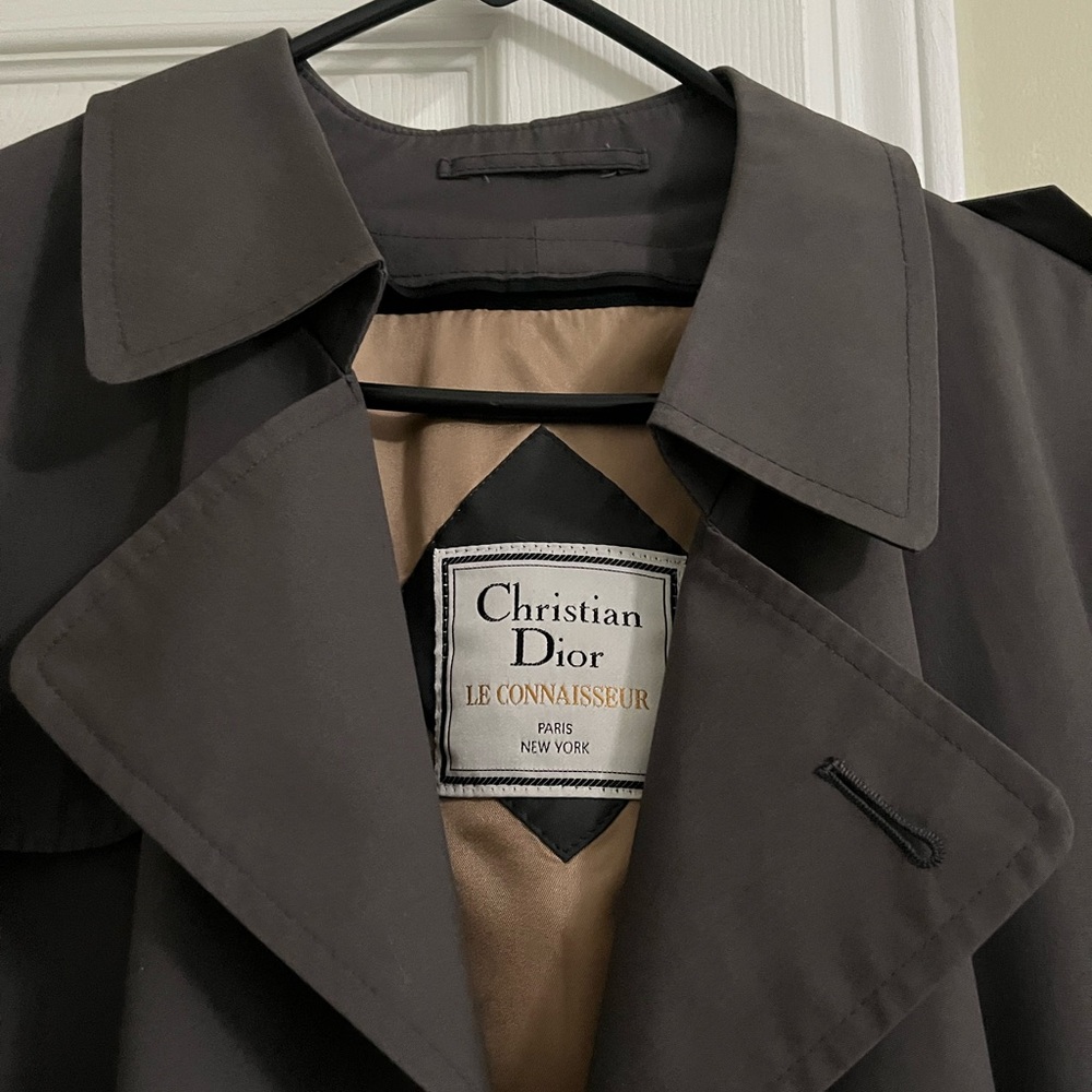 Christian Dior Le Connaisseur removable lined trech coat